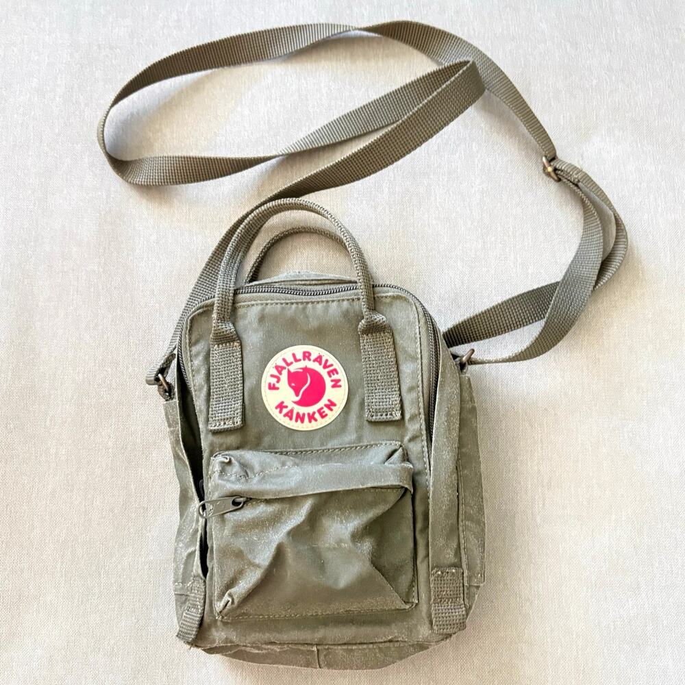 Fjallraven Kanken Sling Crossbody Bag Olive Green Mini Backpack Style 23797